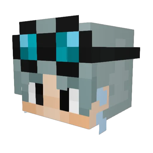 Genronbv Minecraft avatar head, 3D render