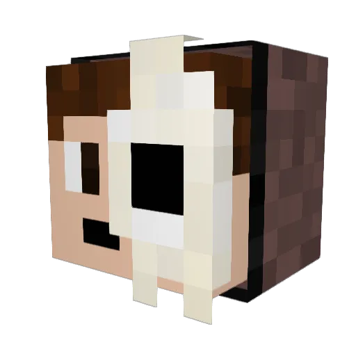 Genry145 Minecraft avatar head, 3D render