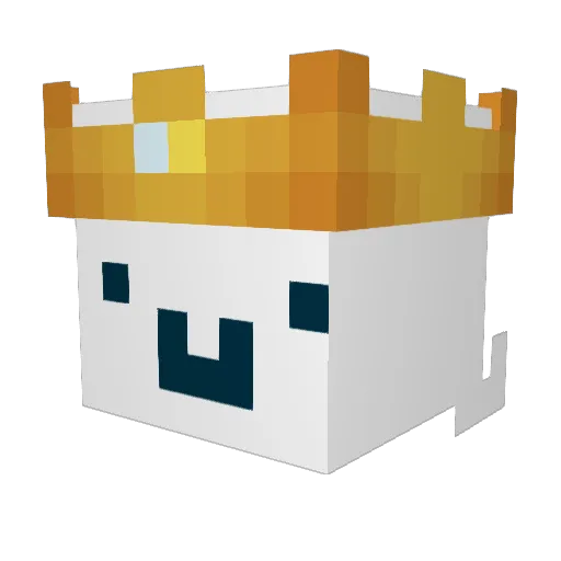 GenshinZXY Minecraft avatar head, 3D render