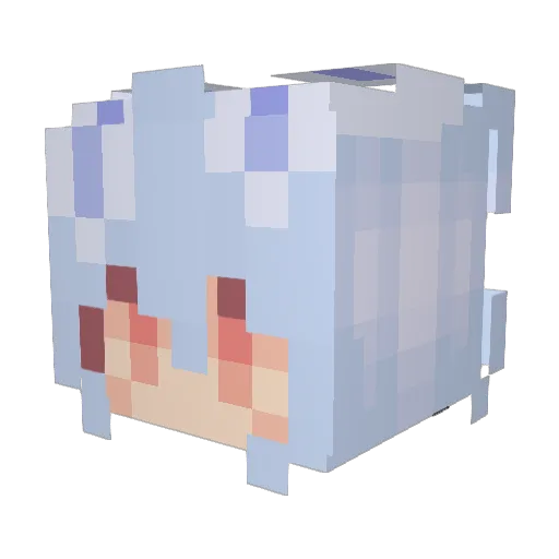 Gensolink Minecraft avatar head, 3D render