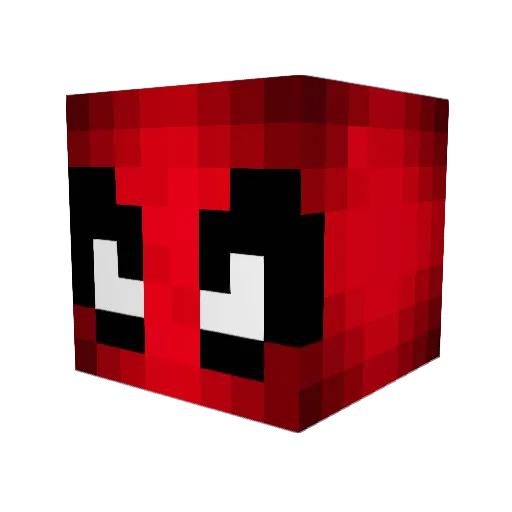 Genthrockmorton Minecraft avatar head, 3D render