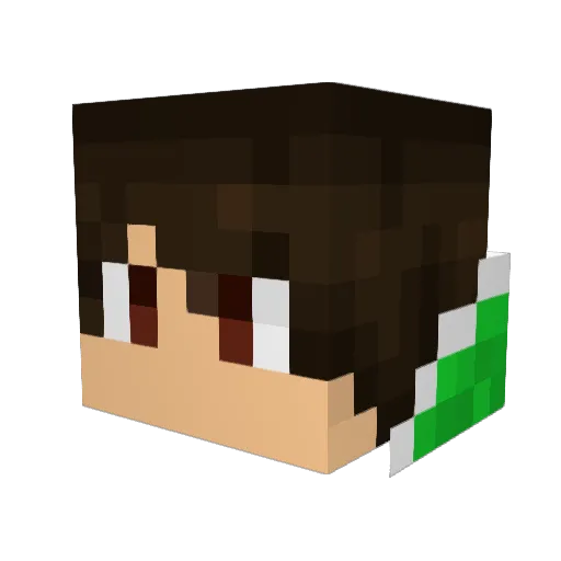GentileM Minecraft avatar head, 3D render