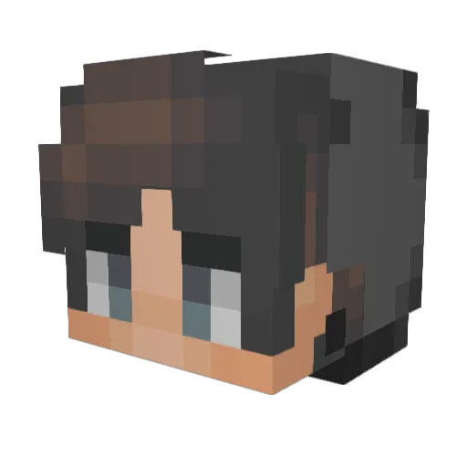 GentleCorpse Minecraft avatar head, 3D render
