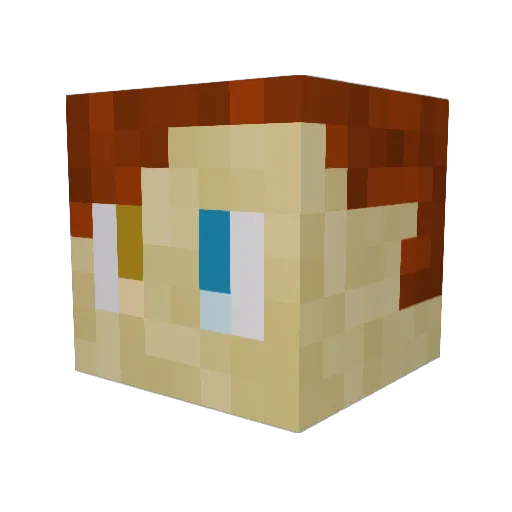 GentleJay Minecraft avatar head, 3D render