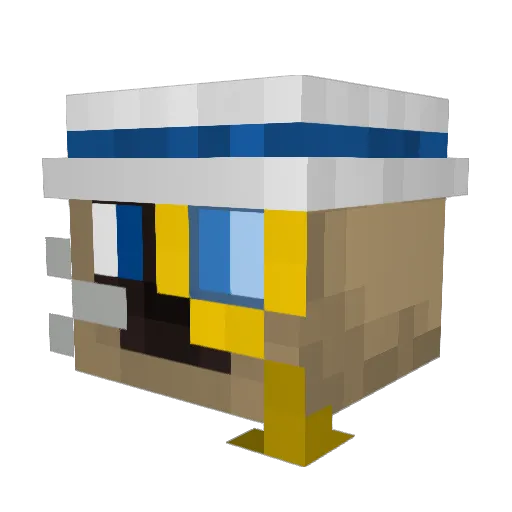 Gentlecatt Minecraft avatar head, 3D render