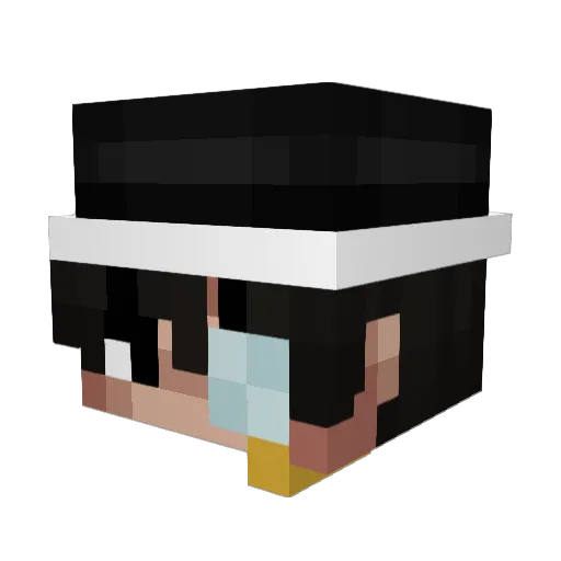 Gentleman109 Minecraft avatar head, 3D render