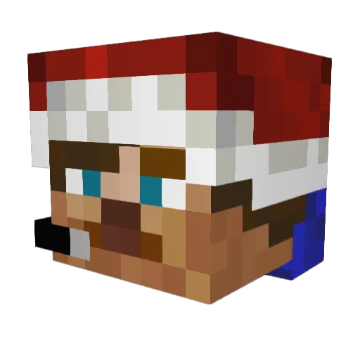 Gentlepreetrules Minecraft avatar head, 3D render