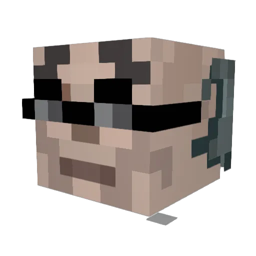GentooUserBTW Minecraft avatar head, 3D render