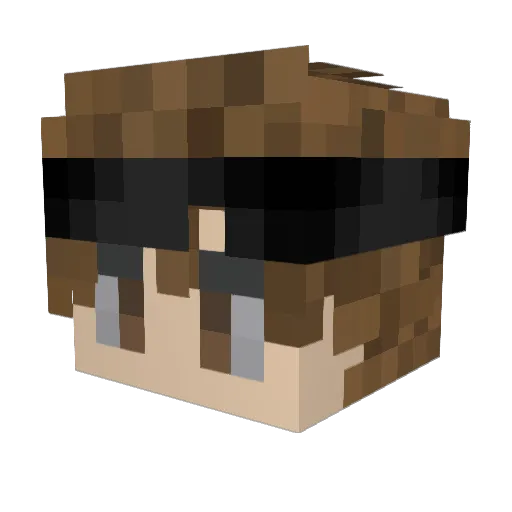 GenuineDragon50 Minecraft avatar head, 3D render