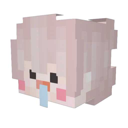 GenuineSSong Minecraft avatar head, 3D render