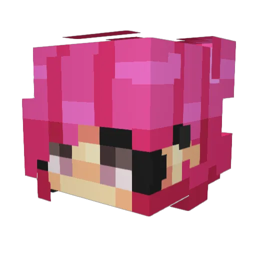 GenuineZoo Minecraft avatar head, 3D render