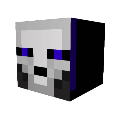 Genus109 Minecraft avatar head, 3D render