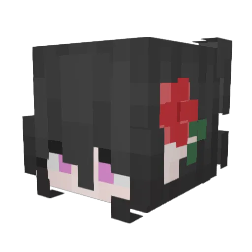 GenvyV2 Minecraft avatar head, 3D render