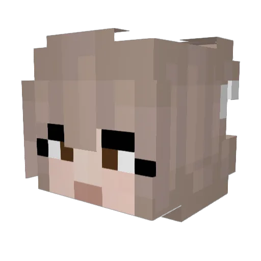 GenyPops Minecraft avatar head, 3D render