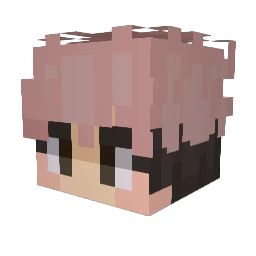 Genyatta Minecraft avatar head, 3D render
