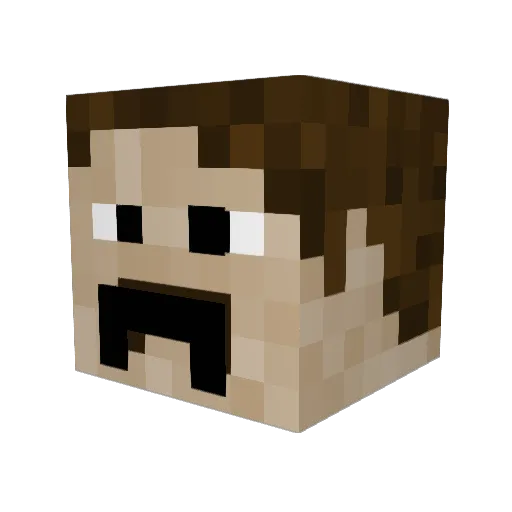 Genz812 Minecraft avatar head, 3D render