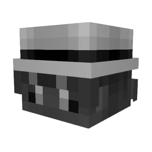 Geo24k Minecraft avatar head, 3D render