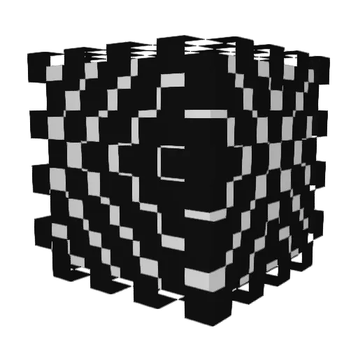 Geo6151 Minecraft avatar head, 3D render