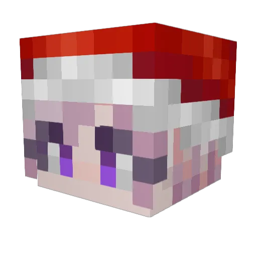 Geo6322 Minecraft avatar head, 3D render