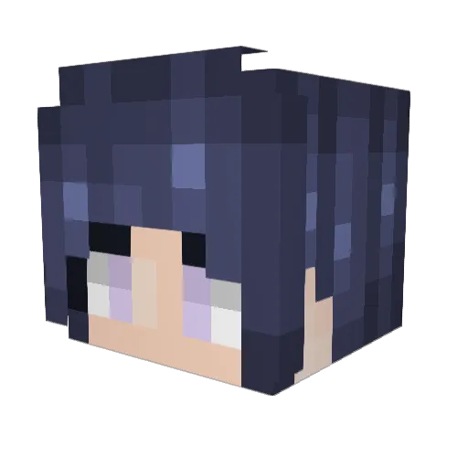 Geo756 Minecraft avatar head, 3D render