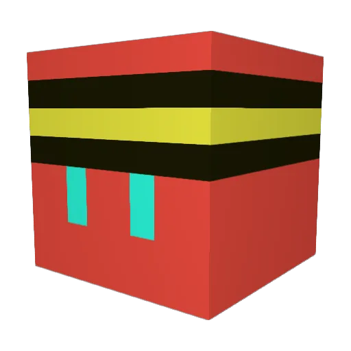 GeoBlazer Minecraft avatar head, 3D render
