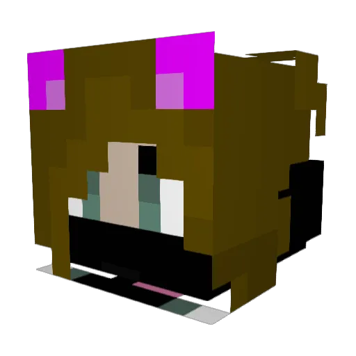 GeoCharal Minecraft avatar head, 3D render