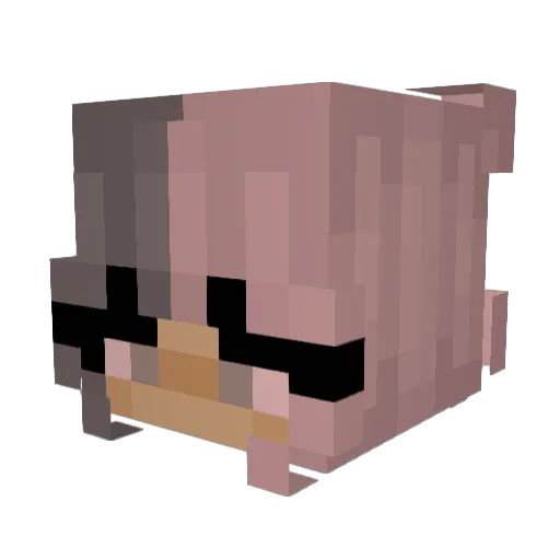 GeoD1234 Minecraft avatar head, 3D render