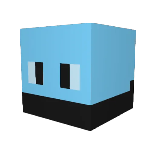 GeoFitz09 Minecraft avatar head, 3D render