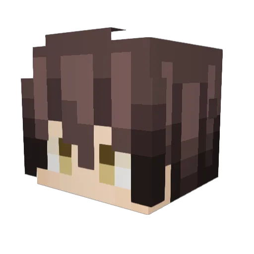 GeoGSC Minecraft avatar head, 3D render