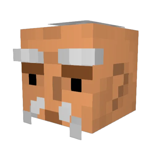 GeoGuessr12 Minecraft avatar head, 3D render
