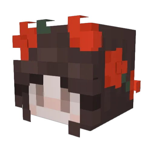 GeoJrr Minecraft avatar head, 3D render