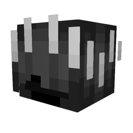 GeoPurple7 Minecraft avatar head, 3D render