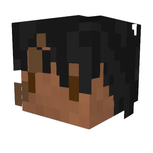 Geo_Zac Minecraft avatar head, 3D render