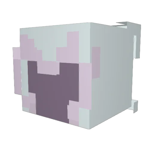 Geo_cynth Minecraft avatar head, 3D render
