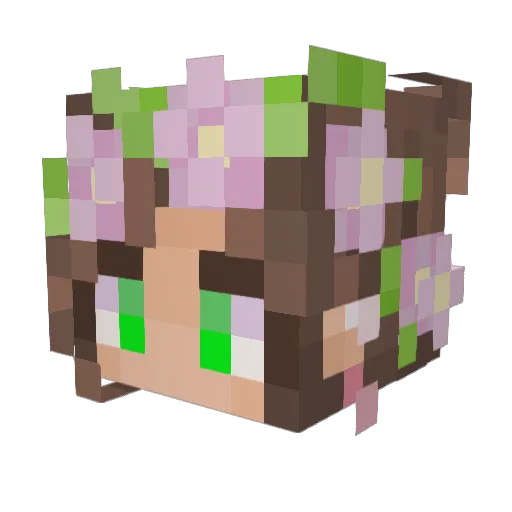 Geobreadgenie Minecraft avatar head, 3D render