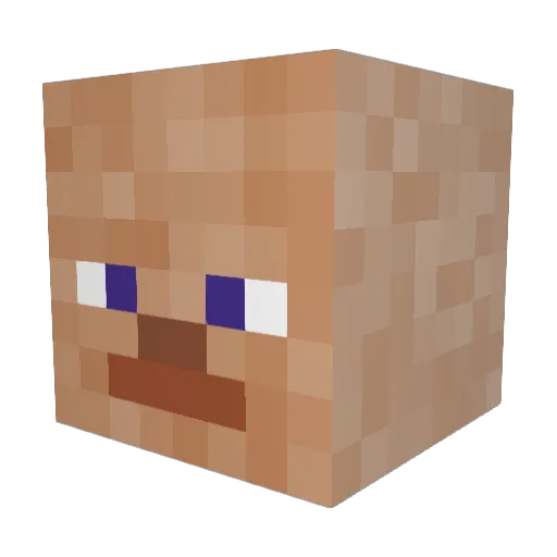 Geodude012 Minecraft avatar head, 3D render