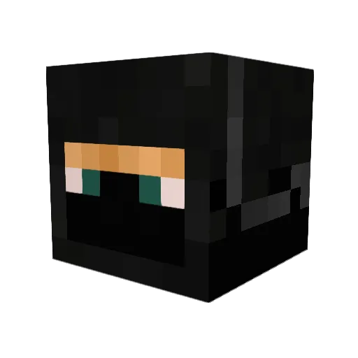 Geoffreium Minecraft avatar head, 3D render