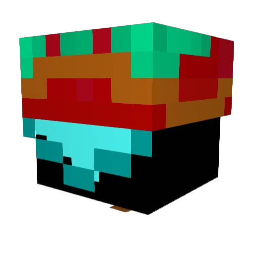 Geoffrey__ Minecraft avatar head, 3D render