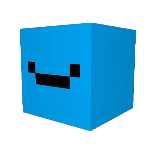Geoful Minecraft avatar head, 3D render