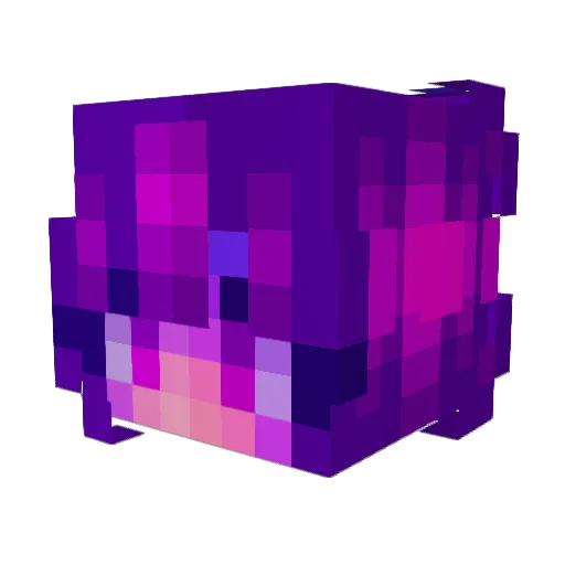 Geogirl02 Minecraft avatar head, 3D render