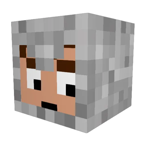 Geogorna Minecraft avatar head, 3D render
