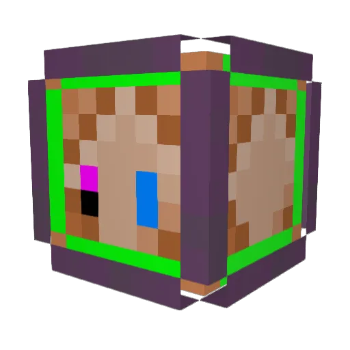 GeometricBanana Minecraft avatar head, 3D render