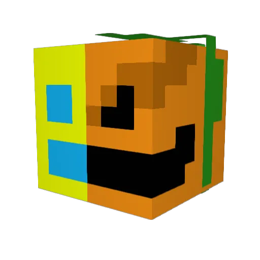 GeometryCD Minecraft avatar head, 3D render