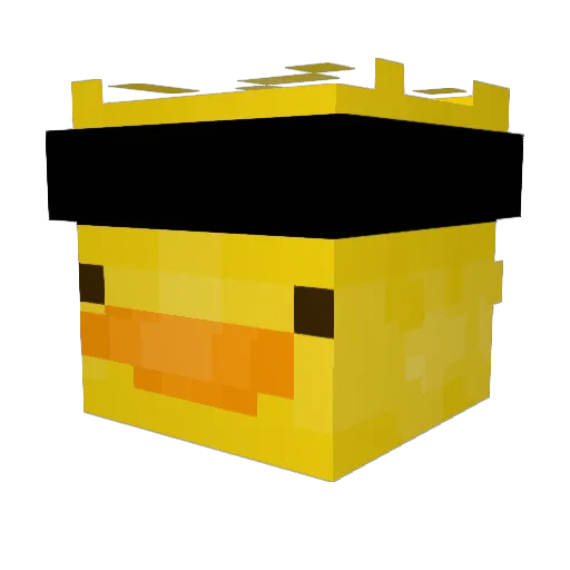 Geomondo Minecraft avatar head, 3D render