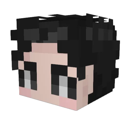 Geonwoo_26 Minecraft avatar head, 3D render