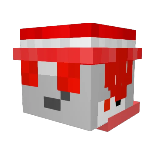 Georange4 Minecraft avatar head, 3D render