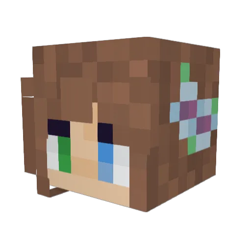 Geordie_1610 Minecraft avatar head, 3D render