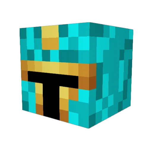 GeorgRex Minecraft avatar head, 3D render