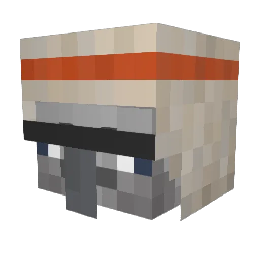 George1Master Minecraft avatar head, 3D render