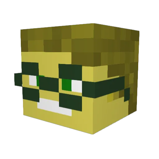 George56 Minecraft avatar head, 3D render